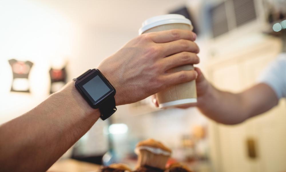 barista making a coffee