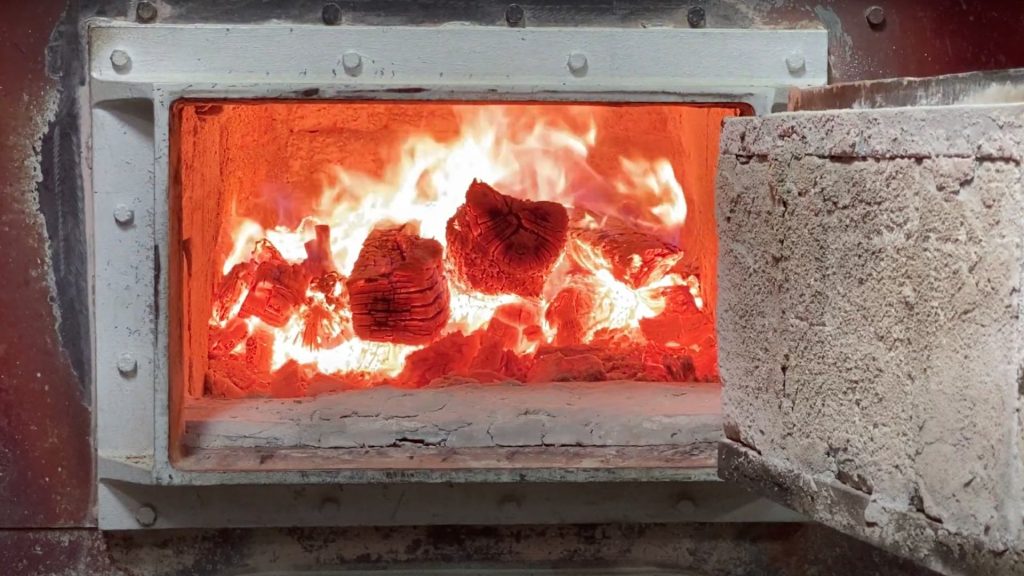 wood roasting coffee beans